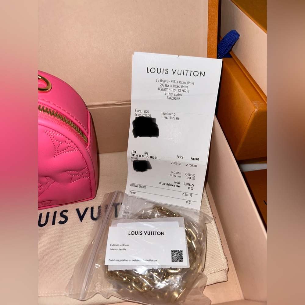 Louis Vuitton Pop My Heart Pouch Dragon Fruit Pink - Picture 9 of 13